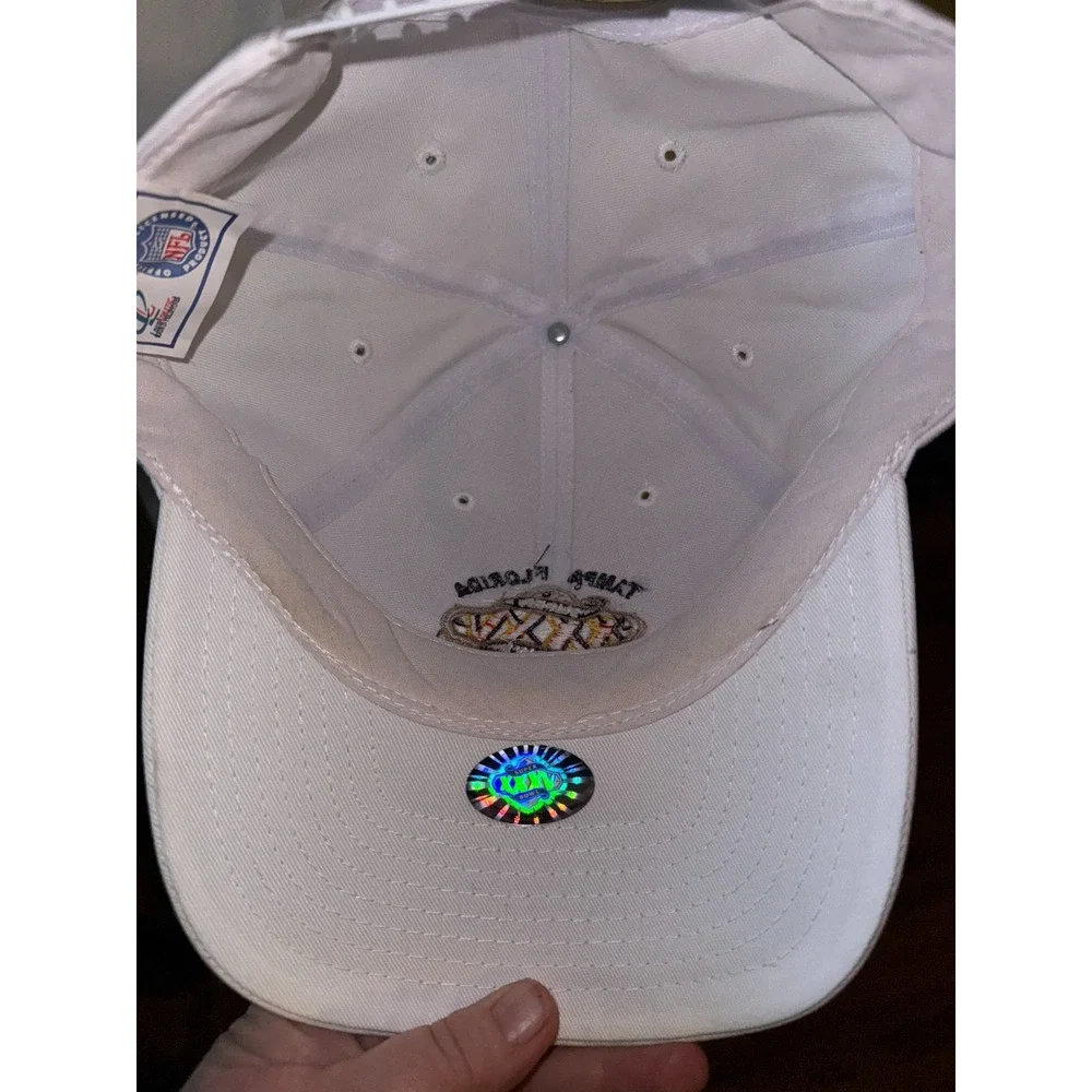 Logo Athletic Super‎ Bowl XXXV Football Men's Cap White Adjustable Snapback Hat